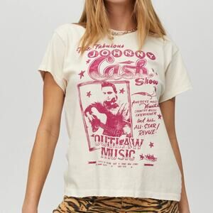 DAYDREAMER NWOT Johnny Cash Outlaw Music Tour Band Tee